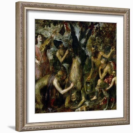 The Flaying of Marsyas, 1570-1575-Titian (Tiziano Vecelli)-Framed Giclee Print