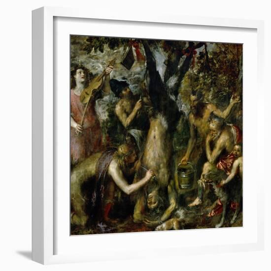 The Flaying of Marsyas, 1570-1575-Titian (Tiziano Vecelli)-Framed Giclee Print