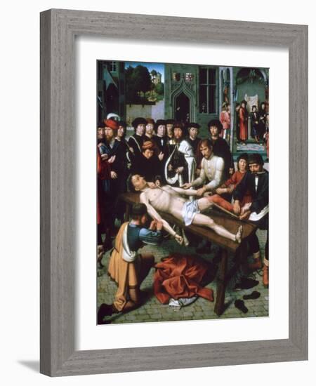 The Flaying of Sisamnes, (Detail), 1498-Gerard David-Framed Giclee Print