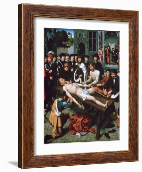 The Flaying of Sisamnes, (Detail), 1498-Gerard David-Framed Giclee Print