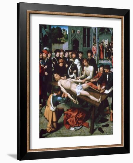 The Flaying of Sisamnes, (Detail), 1498-Gerard David-Framed Giclee Print