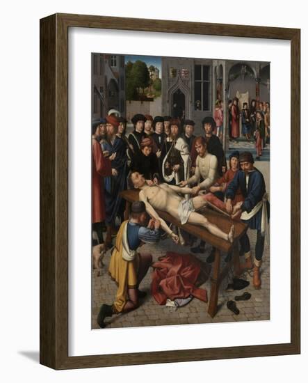 The Flaying of the Corrupt Judge Sisamnes (Right Pane), 1498-Gerard David-Framed Giclee Print