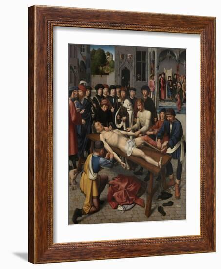 The Flaying of the Corrupt Judge Sisamnes (Right Pane), 1498-Gerard David-Framed Giclee Print