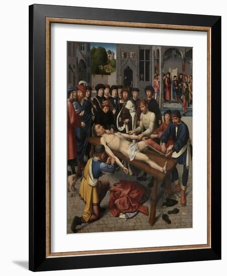 The Flaying of the Corrupt Judge Sisamnes (Right Pane), 1498-Gerard David-Framed Giclee Print