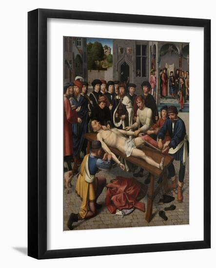 The Flaying of the Corrupt Judge Sisamnes (Right Pane), 1498-Gerard David-Framed Giclee Print