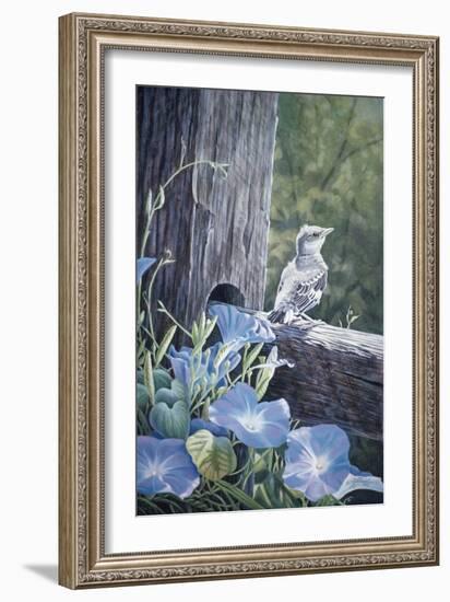 The Fledgling - Young Mockingbird-Wilhelm Goebel-Framed Giclee Print