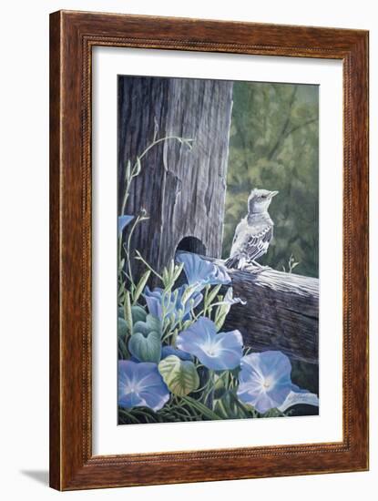 The Fledgling - Young Mockingbird-Wilhelm Goebel-Framed Giclee Print