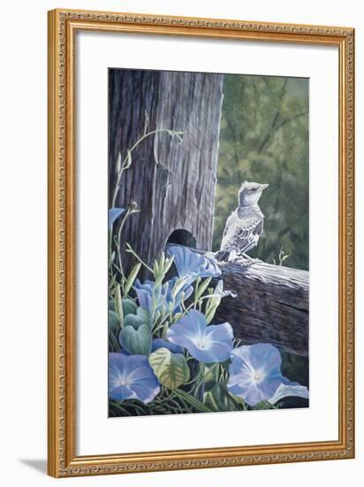 The Fledgling - Young Mockingbird-Wilhelm Goebel-Framed Giclee Print