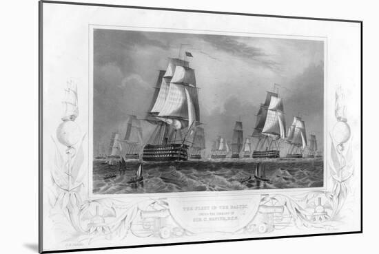 The Fleet in the Baltic, under the Command of Sir Charles Napier, 1857-DJ Pound-Mounted Giclee Print