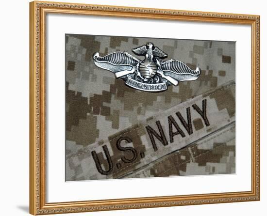 The Fleet Marine Force Warfare Specialist Pin-Stocktrek Images-Framed Premium Photographic Print