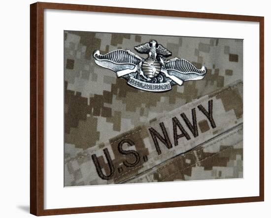 The Fleet Marine Force Warfare Specialist Pin-Stocktrek Images-Framed Photographic Print