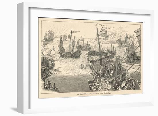 The Fleet of Kublai Khan in the Indian Archipelago as Described by Marco Polo-Henry Yule-Framed Art Print