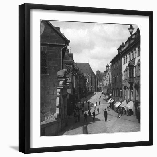 The Fleischbrucke (Meat Bridg), Nuremberg, Germany, C1900s-Wurthle & Sons-Framed Photographic Print