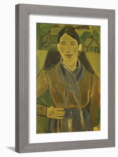 The Flemish Peasant; La Paysanne Flamande, C.1935-Gustave de Smet-Framed Giclee Print