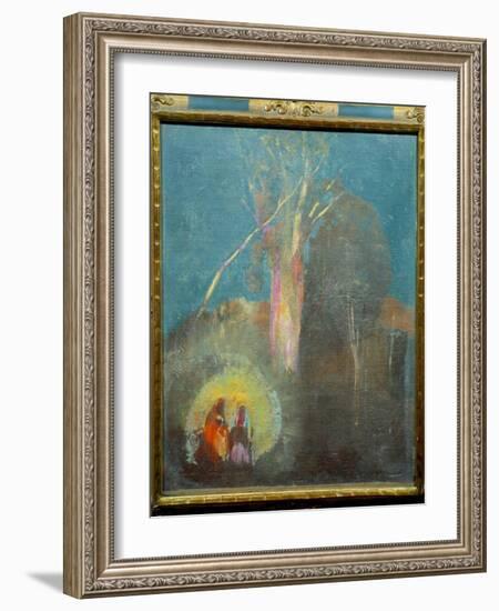 The Flight in Egypt Painting by Odilon Redon (1840-1916) 19Th Century Sun. 0,45X0,38 M Paris, Musee-Odilon Redon-Framed Giclee Print