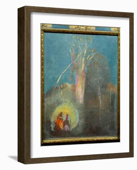 The Flight in Egypt Painting by Odilon Redon (1840-1916) 19Th Century Sun. 0,45X0,38 M Paris, Musee-Odilon Redon-Framed Giclee Print