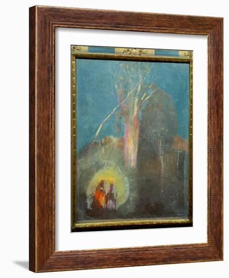 The Flight in Egypt Painting by Odilon Redon (1840-1916) 19Th Century Sun. 0,45X0,38 M Paris, Musee-Odilon Redon-Framed Giclee Print