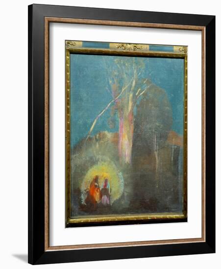 The Flight in Egypt Painting by Odilon Redon (1840-1916) 19Th Century Sun. 0,45X0,38 M Paris, Musee-Odilon Redon-Framed Giclee Print
