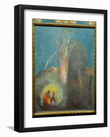 The Flight in Egypt Painting by Odilon Redon (1840-1916) 19Th Century Sun. 0,45X0,38 M Paris, Musee-Odilon Redon-Framed Giclee Print