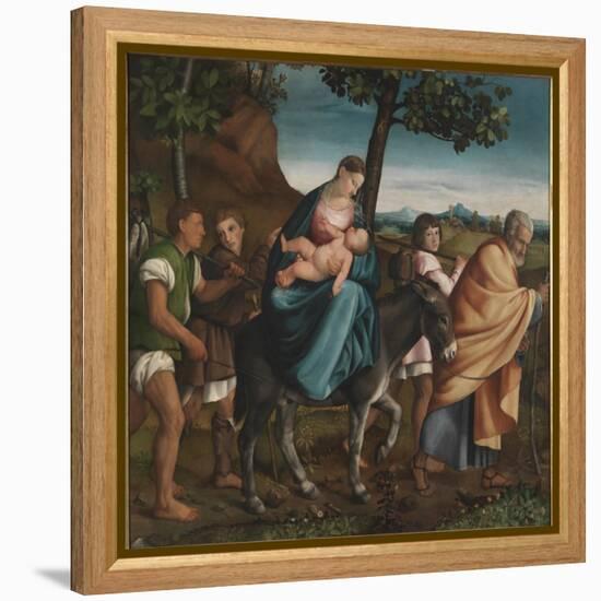 The Flight into Egypt, 1534-Jacopo Bassano-Framed Premier Image Canvas