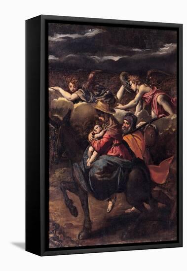 The Flight into Egypt, 1585-Ippolito Scarsellino-Framed Premier Image Canvas