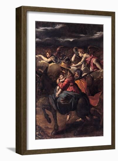 The Flight into Egypt, 1585-Ippolito Scarsellino-Framed Giclee Print