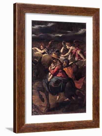 The Flight into Egypt, 1585-Ippolito Scarsellino-Framed Giclee Print