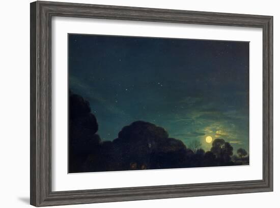 The Flight into Egypt, 1609. Detail: Starry Sky-Adam Elsheimer-Framed Giclee Print