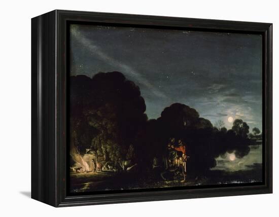 The Flight into Egypt, 1609-Adam Elsheimer-Framed Premier Image Canvas