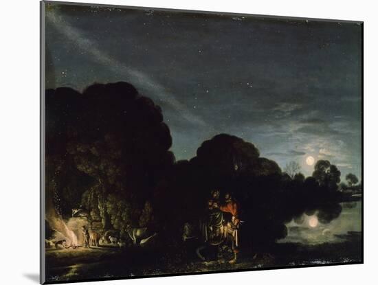 The Flight into Egypt, 1609-Adam Elsheimer-Mounted Giclee Print