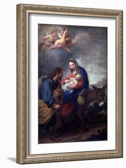 The Flight into Egypt, 17th Century-Bartolomé Esteban Murillo-Framed Giclee Print