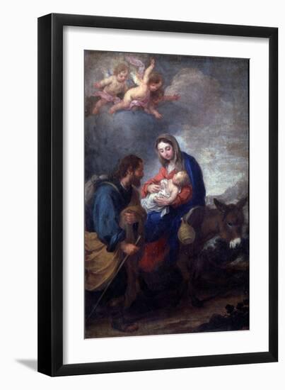 The Flight into Egypt, 17th Century-Bartolomé Esteban Murillo-Framed Giclee Print