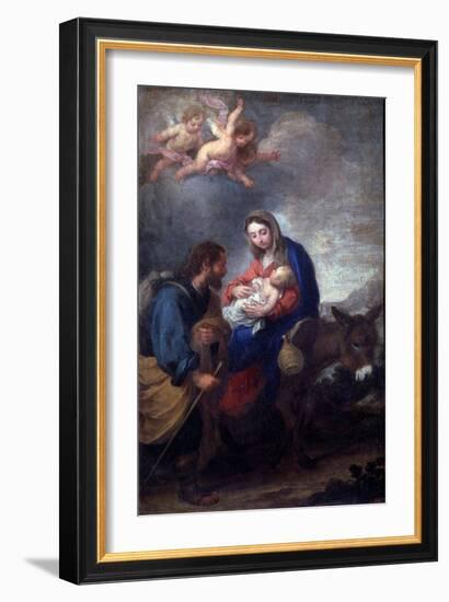 The Flight into Egypt, 17th Century-Bartolomé Esteban Murillo-Framed Giclee Print