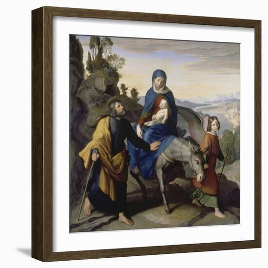 The Flight into Egypt, 1828-Julius Schnorr von Carolsfeld-Framed Giclee Print