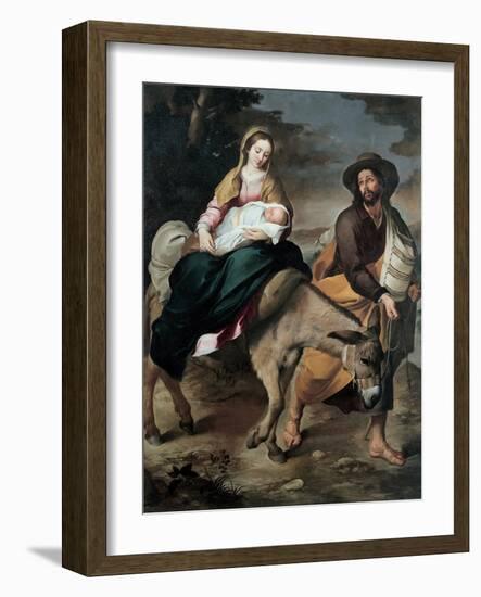 The Flight into Egypt, Between 1645 and 1649-Bartolomé Estebàn Murillo-Framed Giclee Print