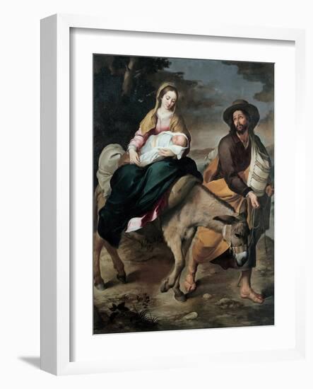 The Flight into Egypt, Between 1645 and 1649-Bartolomé Estebàn Murillo-Framed Giclee Print