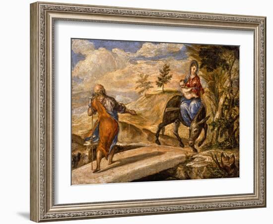 The Flight into Egypt by El Greco-El Greco-Framed Giclee Print