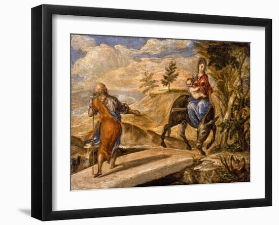 The Flight into Egypt by El Greco-El Greco-Framed Giclee Print