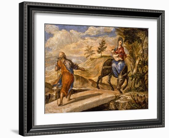 The Flight into Egypt by El Greco-El Greco-Framed Giclee Print