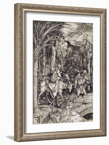 The Flight into Egypt, C.1500-Albrecht Dürer-Framed Giclee Print