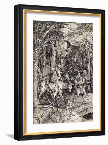 The Flight into Egypt, C.1500-Albrecht Dürer-Framed Giclee Print