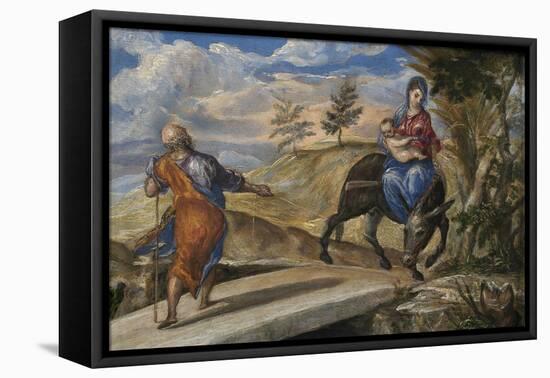 The Flight into Egypt, C. 1570-El Greco-Framed Premier Image Canvas