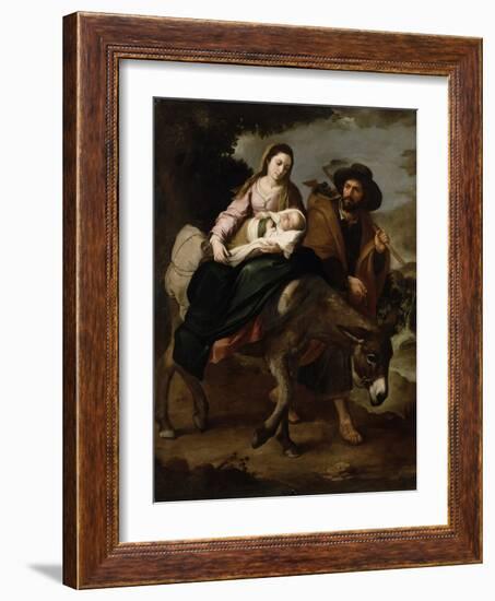 The Flight into Egypt, c.1647/50-Bartolome Esteban Murillo-Framed Giclee Print