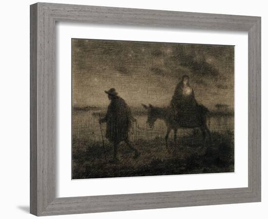 The Flight into Egypt, C.1864-Jean-Francois Millet-Framed Giclee Print