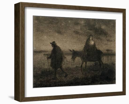 The Flight into Egypt, C.1864-Jean-Francois Millet-Framed Giclee Print