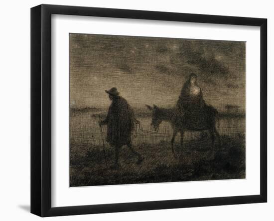 The Flight into Egypt, C.1864-Jean-Francois Millet-Framed Giclee Print