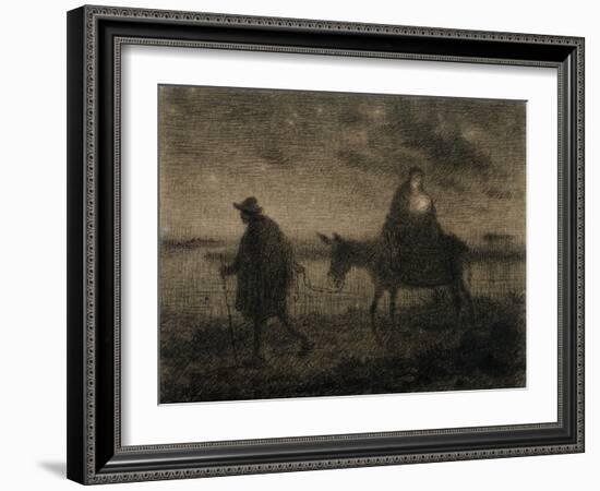 The Flight into Egypt, C.1864-Jean-Francois Millet-Framed Giclee Print