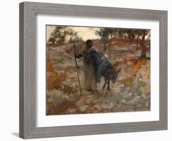 The Flight into Egypt, C.1877-79 (Oil on Canvas)-John Singer Sargent-Framed Giclee Print