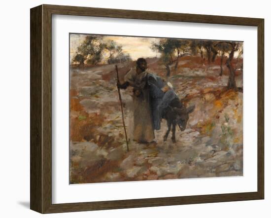 The Flight into Egypt, C.1877-79 (Oil on Canvas)-John Singer Sargent-Framed Giclee Print