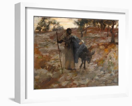 The Flight into Egypt, C.1877-79 (Oil on Canvas)-John Singer Sargent-Framed Giclee Print
